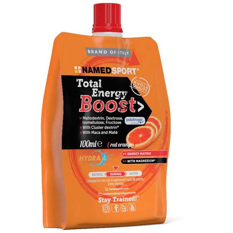 Named Sport Total Energy Boost Energy Gel Ml Red Orange Orange