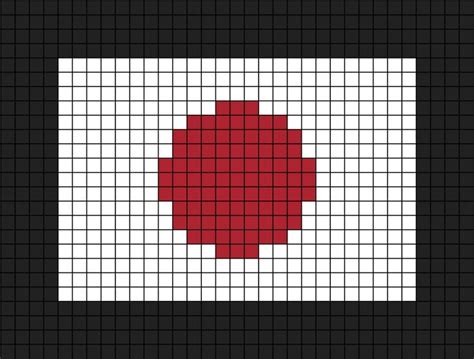 Japan Flag Pixel Art | Graph paper art, Graph paper drawings, Plastic ...