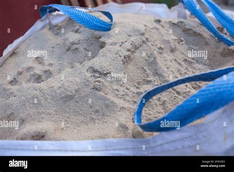 raffia large sand sack closeup stock photo alamy