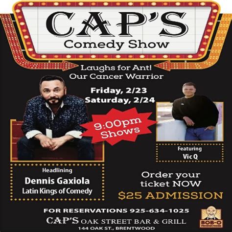 Dennis Gaxiola Comedy Night Event Calendar Contra Costa Live