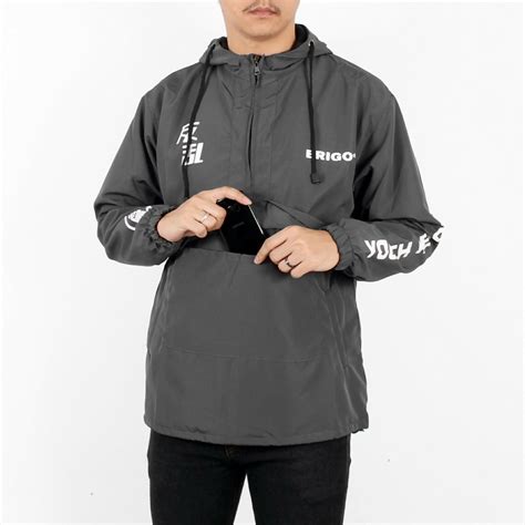 Jual Jaket Pria Erigo Cougle Youth Revolt Grey Premium Pullover