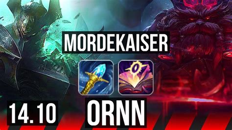 Mordekaiser Vs Ornn Top Winrate Solo Kills Dominating Euw