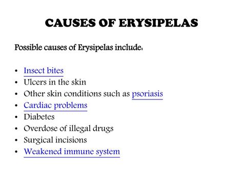 PPT - Erysipelas : causes, symptoms, diagnosis, prevention and