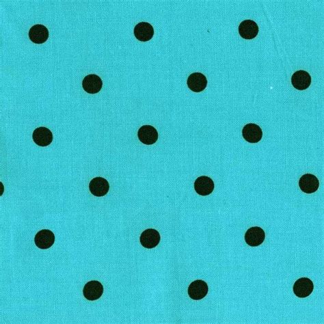 Turquoise Polka Dot 100 Premium Cotton Fabric By The Yard Etsy