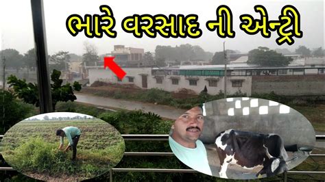 જરદર વરસદ Village Life Vlog Indian Village life Gujarat