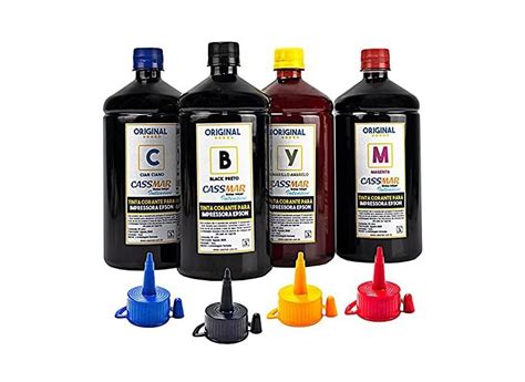 Kit Tinta Epson Impressora L L L L Cmyk X Ml O