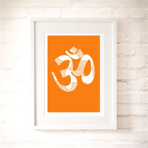 OM Symbol for Yoga Art Om Floral OM Damask OM Yoga Art - Etsy