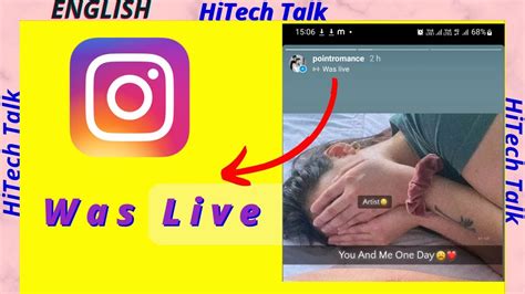 Was Live On Instagram Why It Shows Was Live In Instagram Story Youtube