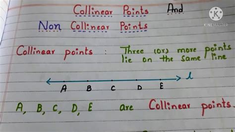 Collinear And Non Collinear