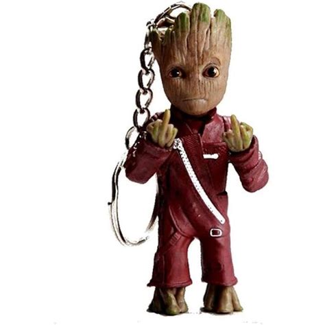 Figurines De Baby Groot Porte Clés Pendentif Modèle Jouet Pour Enfants