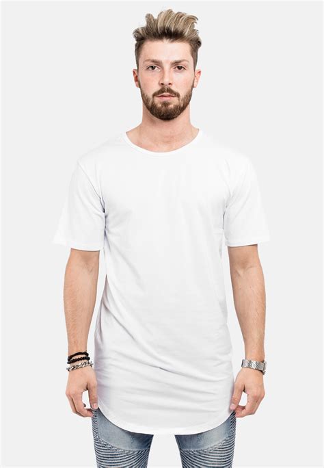 Round Longline T Shirt White Blackskies Online Shop Blackskies