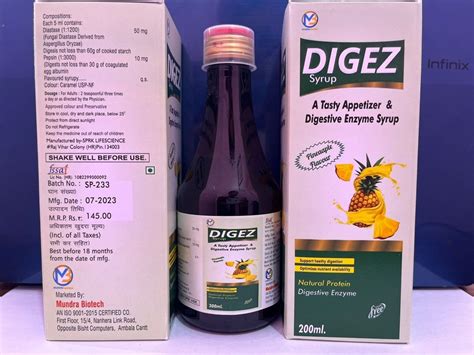 Digestive Enzyme Syrup Ml At Rs Bottle In Ambala Id