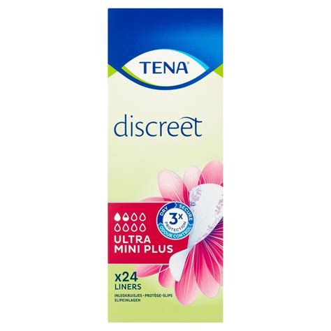 Tena Discreet Ultra Mini Plus 24 Inlegkruisjes Carrefour Site