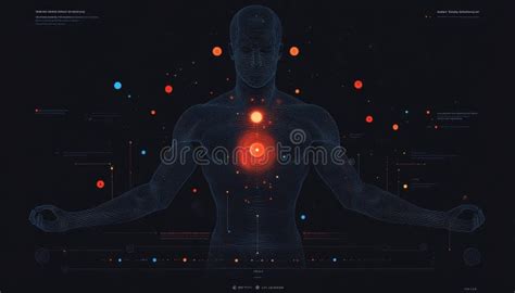 energy flow visualization human body  abstract energy flow