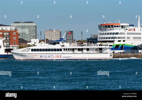 Isle Of Wight Fastferry Wight Rider 1 Inbound Portsmouth Harbour