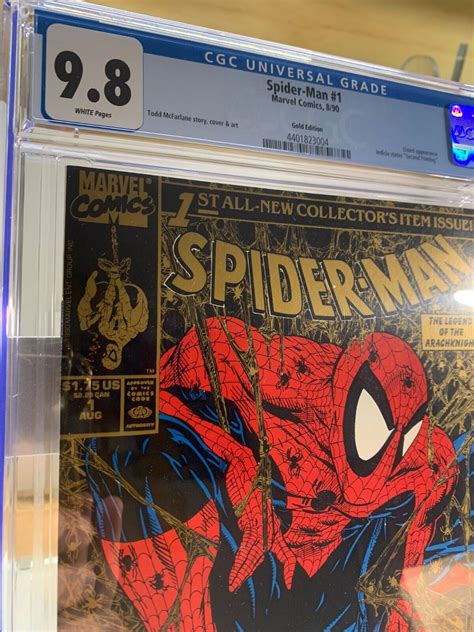 Spider Man 1 GOLD Variant CGC 9 8 1990 McFarlane EBay