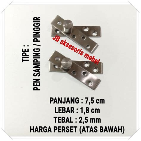 Jual Engsel Pivot Putar Jendela Cm Mm Stainles Steel Pen