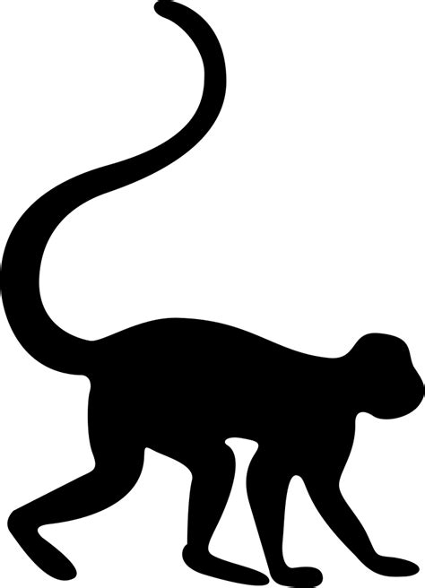 Monkey Silhouette Clip art - monkey png download - 708*980 - Free ...