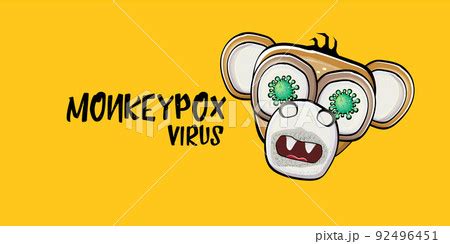 Funny Monkeypox Virus Horizontal Banner For Pixta