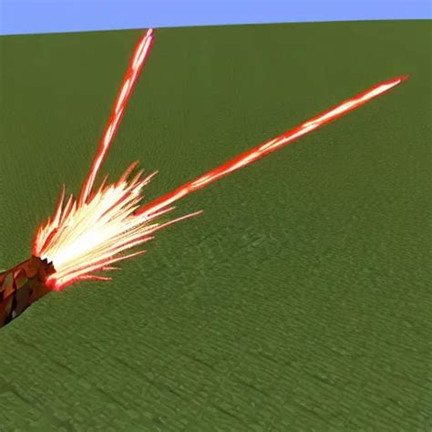 3d Render Of A Minecraft Firework Arrow Stable Diffusion Openart