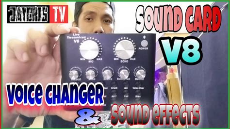 How To Use Sound Card V8 Sound Effect Voice Changer Tutorial STEP