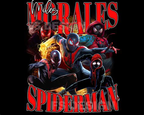 Miles Morales Spider Man Png Ready To Print Printable Design Hiphop