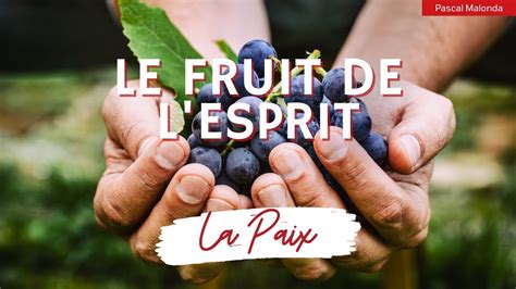 Le Fruit De Lesprit La Paix Youtube