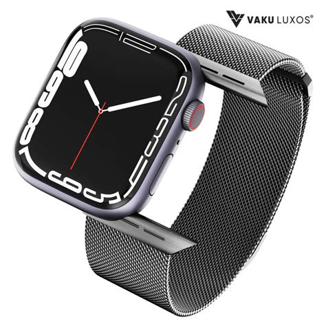 Vaku Metal Stainless Steel Adjustable Loop Strap Magnetic Band