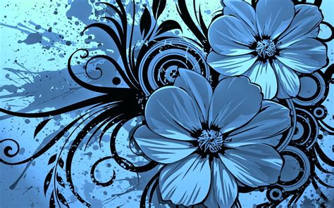 Blue Flowers Anime Wallpapers - Wallpaper Cave