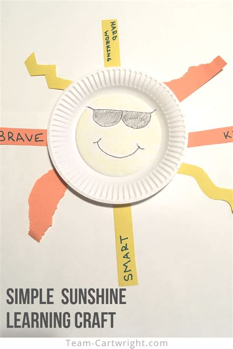 Easy Preschool Sunshine Craft: Building Kindness and Fine Motor Skills