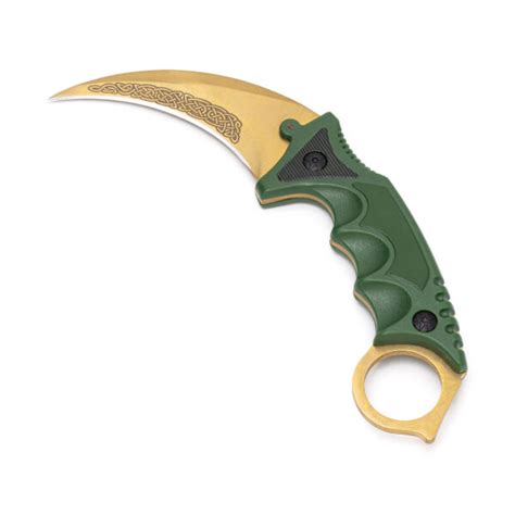 Karambit Premium Lore Green Real CS GO Custom Made IRL By LootKnife