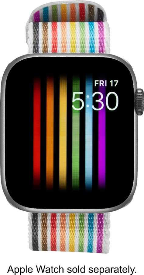 Best Buy Modal™ Pride Edition Woven Nylon Band For Apple Watch 42 44 45mm Series 1 8 And