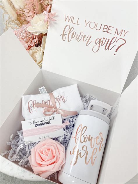 Flower Girl Proposal T Box Will You Be My Flower Girl Etsy