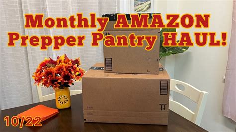 October S Amazon Prepper Pantry Haul For Long Term Food Storage YouTube