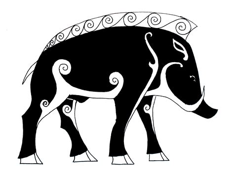 Animal Spirit 1 The Boar Celtic Art Pictish Warrior Art