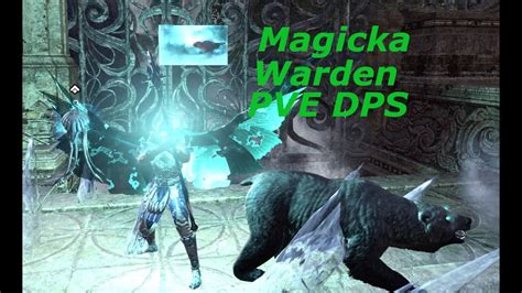 ESO Magicka Warden PVE DPS Build Waking Flame NO TRIAL SETS YouTube