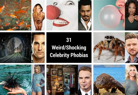 31 Weird & Shocking Celebrity Phobias