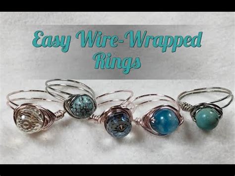 Easy Wire Wrapped Ring Tutorial Youtube