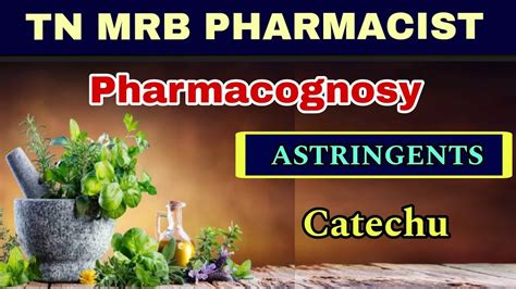 Tn Mrb Pharmacist Pharmacognosy Astringents Catechu Important Topics