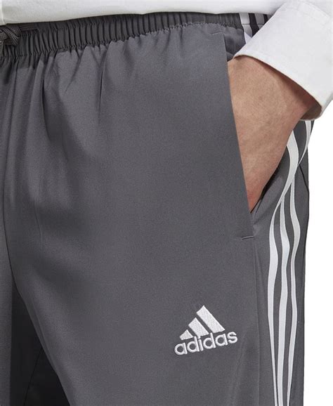 Adidas Mens Aeroready Essentials Elastic Cuff Woven 3 Stripes