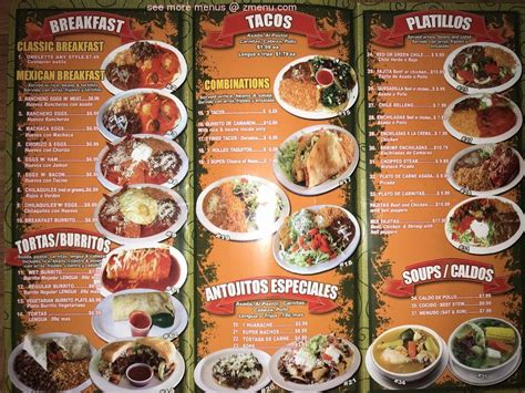 Menu At Tijuana Restaurant Covina