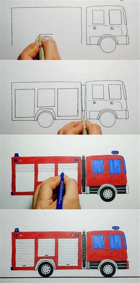 Fire Truck Drawing Ideas