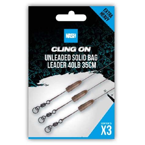 Bas De Ligne Nash Cling On Unleaded Solid Bag Leader