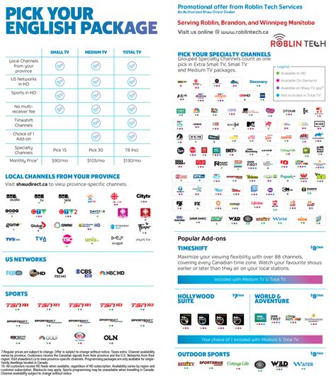 Shaw Direct – TV Packages Promo | Roblin Tech Services Inc