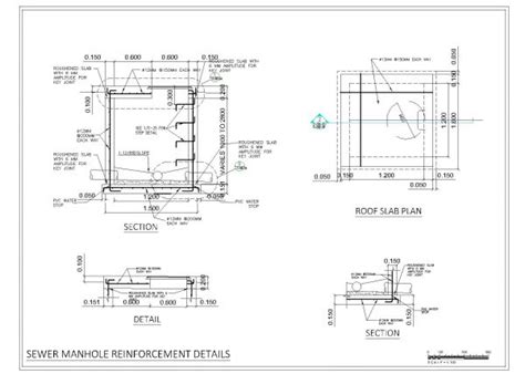 Sewer Manhole Reinforcement Details Dwg Thousands Of Free CAD Blocks