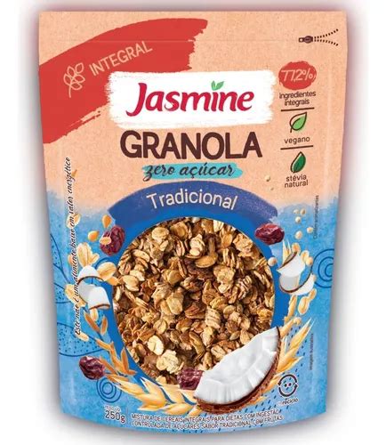 Granola Integral Zero Açúcar Tradicional Jasmine 250g MercadoLivre