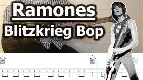 Ramones Blitzkrieg Bop Bass Tabs Tutorial Youtube