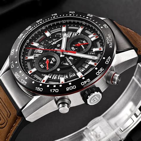 PAGANI DESIGN 2018 NEW Men Skeleton Quartz Watch Chronograph Sports