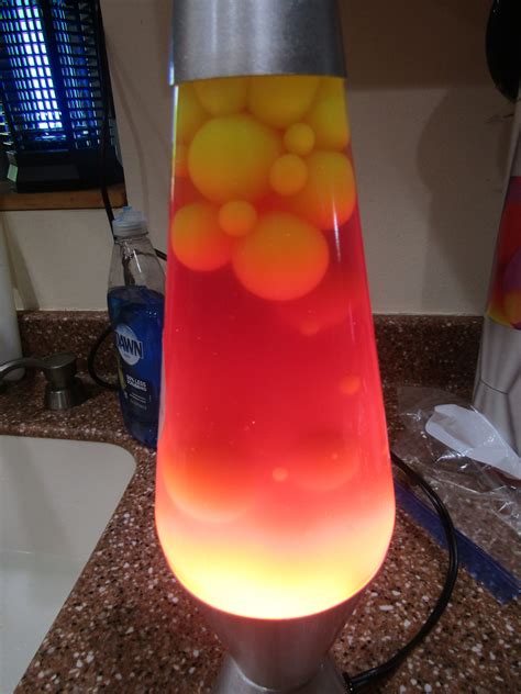 Vintage Orange And Yellow Lava Lamp Etsy