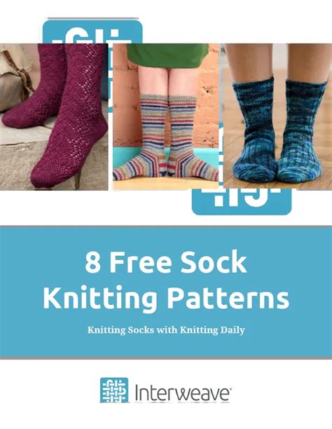 8 Free Sock Knitting Patterns Free Knitting Patterns Knitting